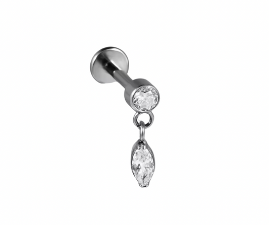 Clear Drop Stud