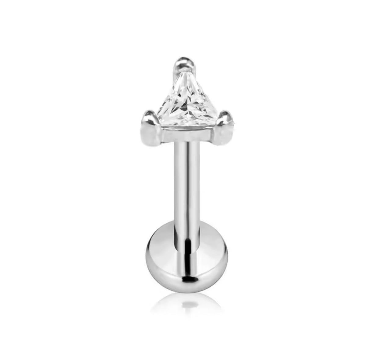 Triangle CZ Stud