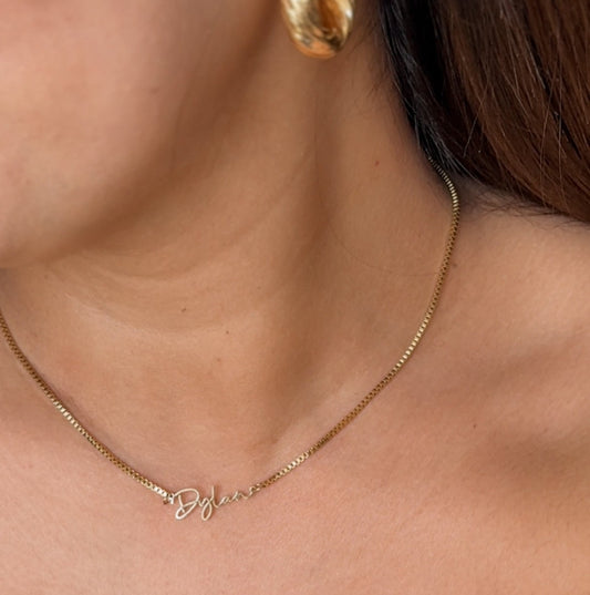 Cursive Custom Necklace