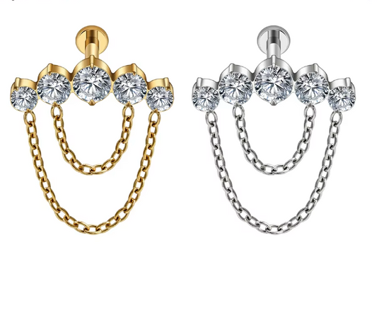 Double Chain Stud