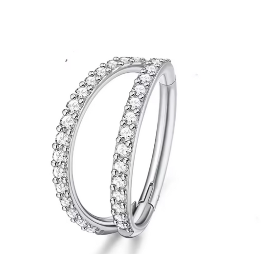 Double Sparkle Hoop