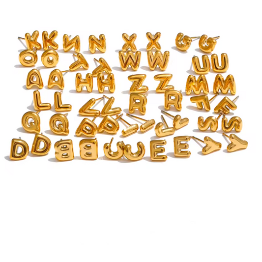 Bubble Letter Studs