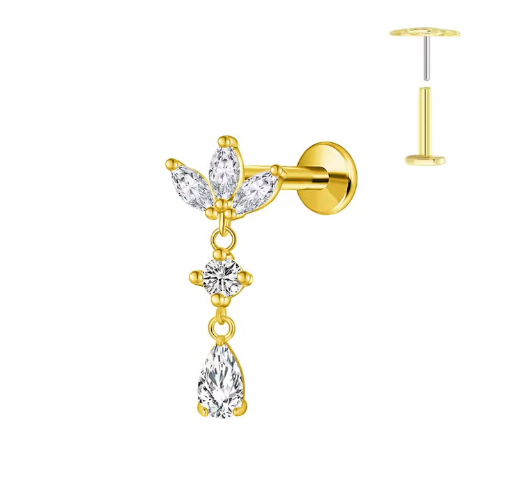 Drop Crown Stud