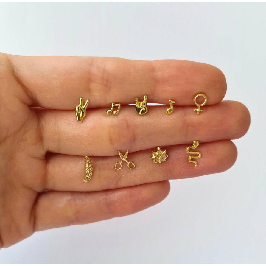 Musical Note Stud