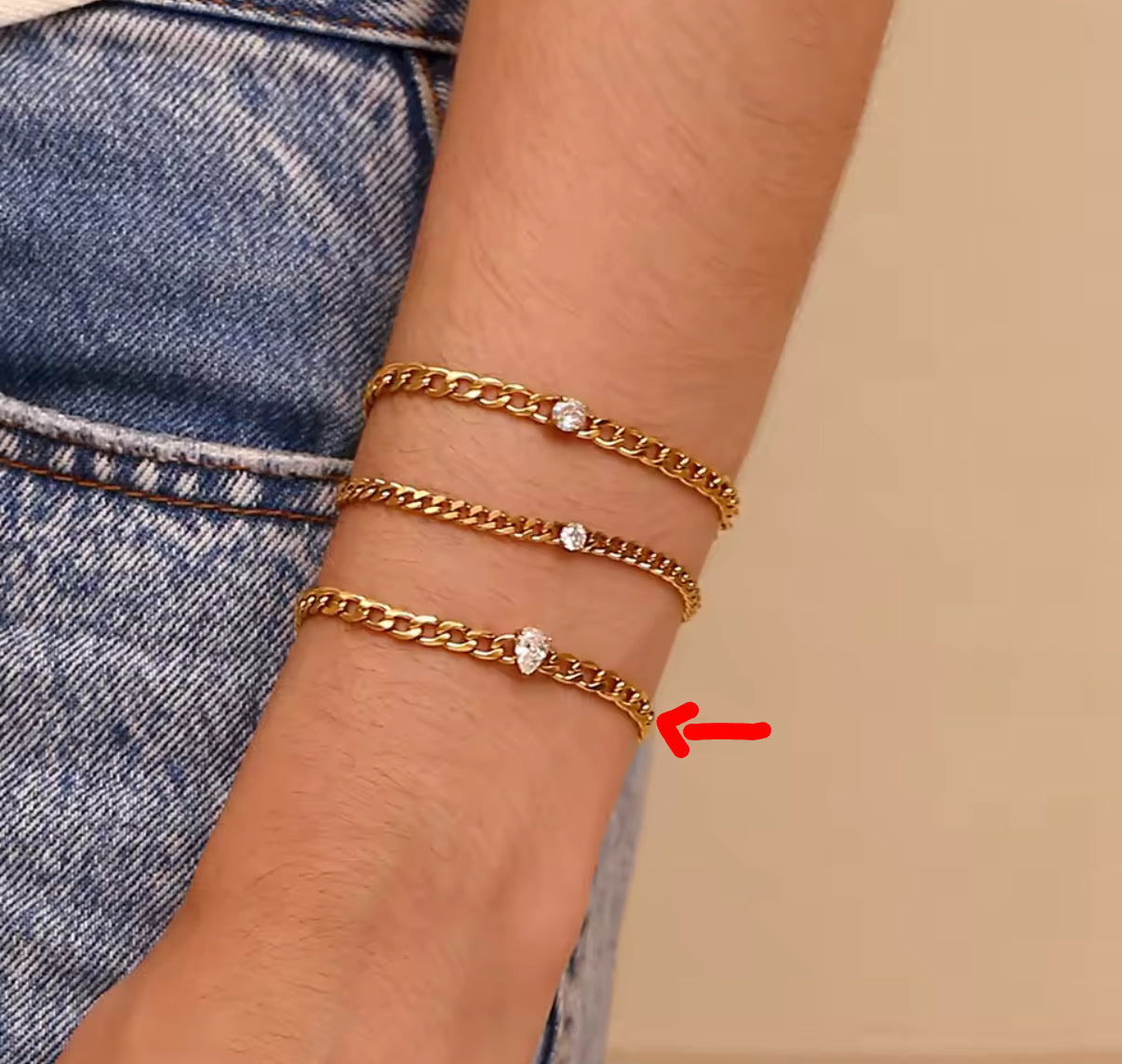 Drop Stone Bracelet