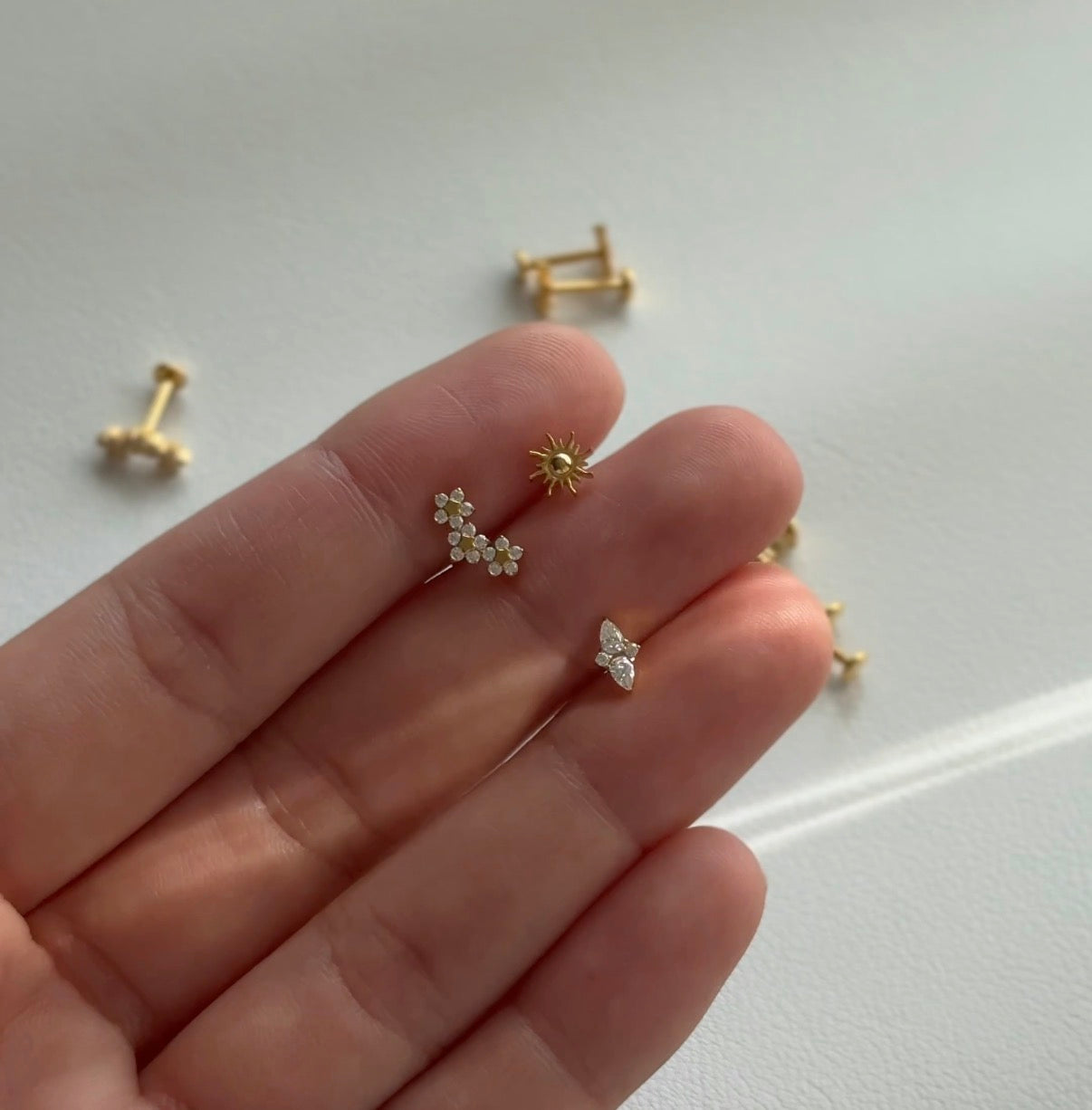 Triple Flower Stud