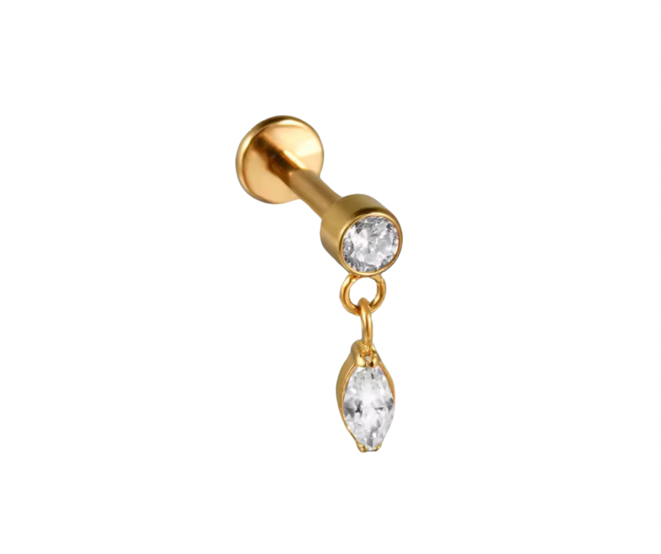 Clear Drop Stud