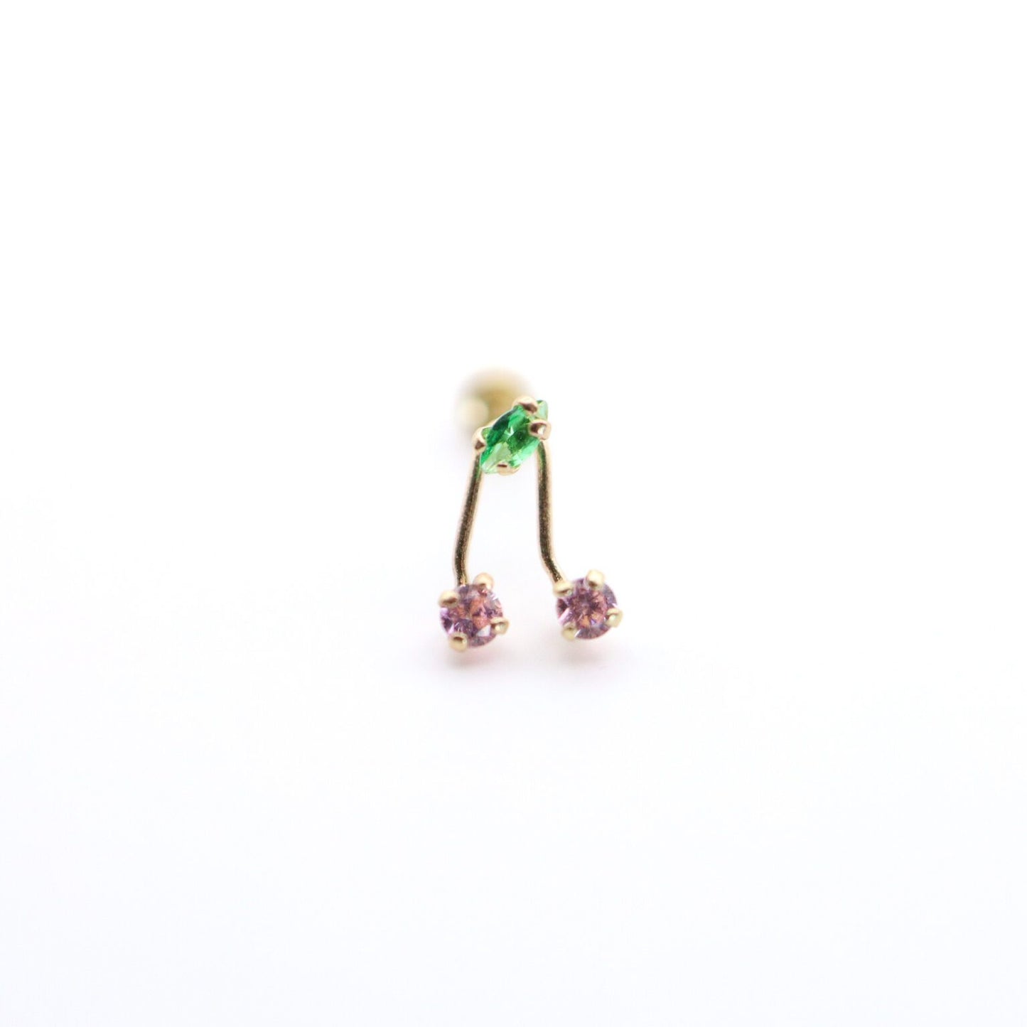 Gold Cherry Stud