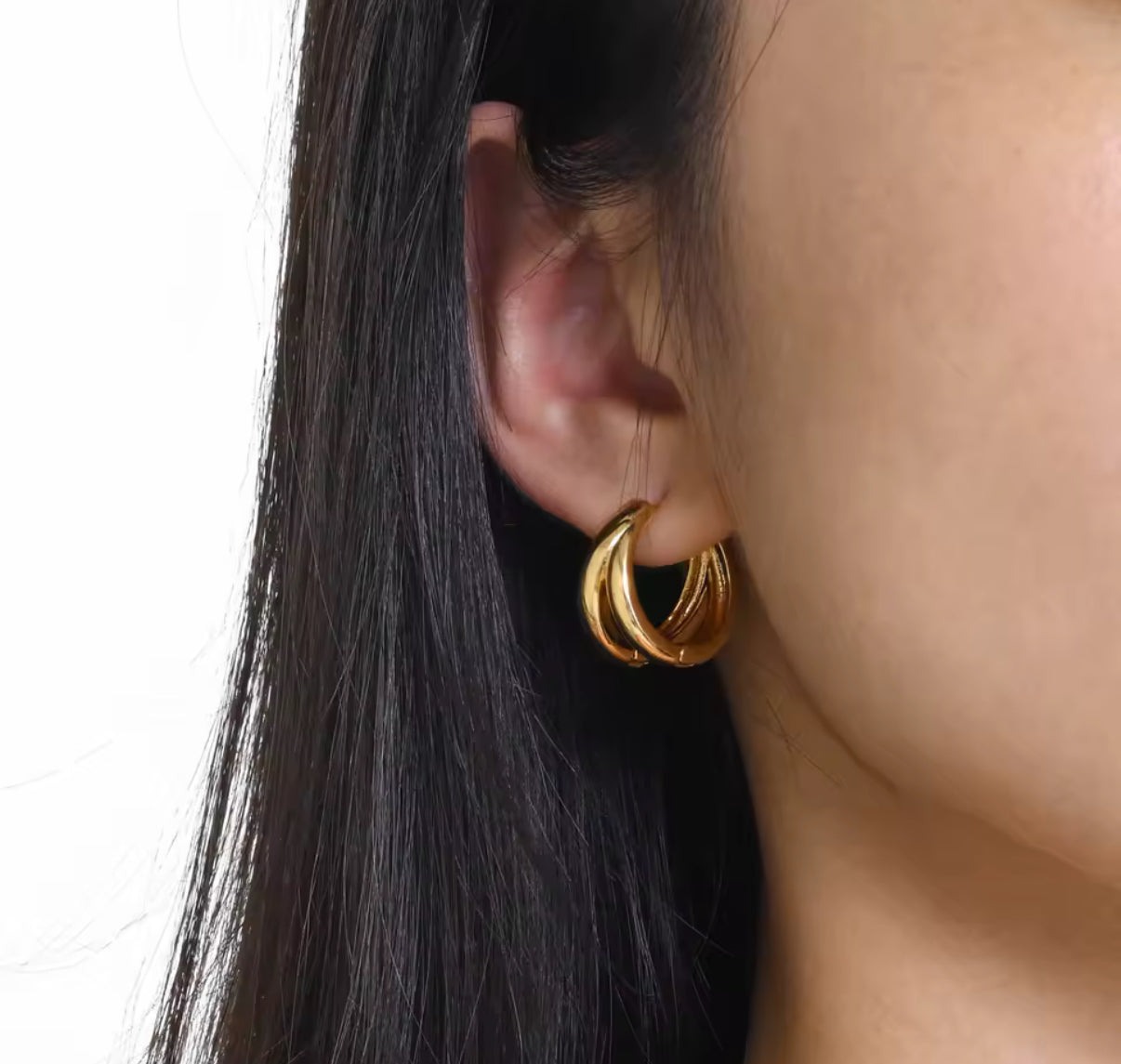 Double Plain Hoops
