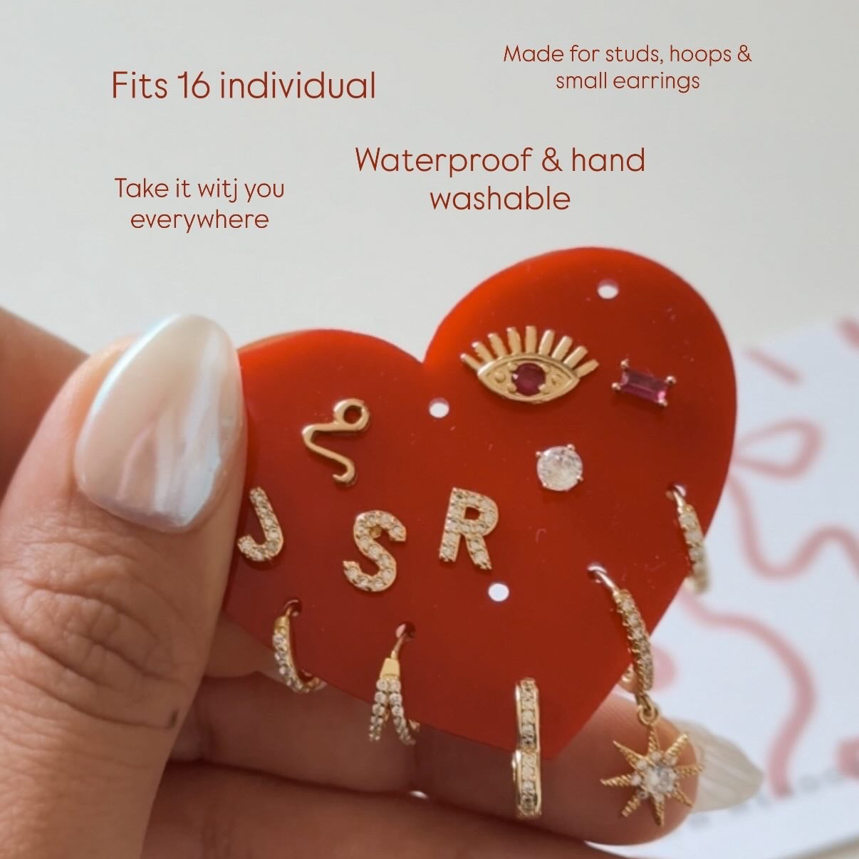 Heart Shape Earring Holder