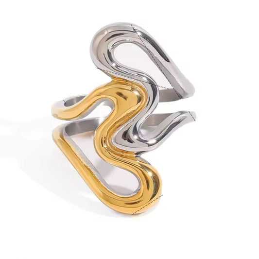 Geometric Heart Ring