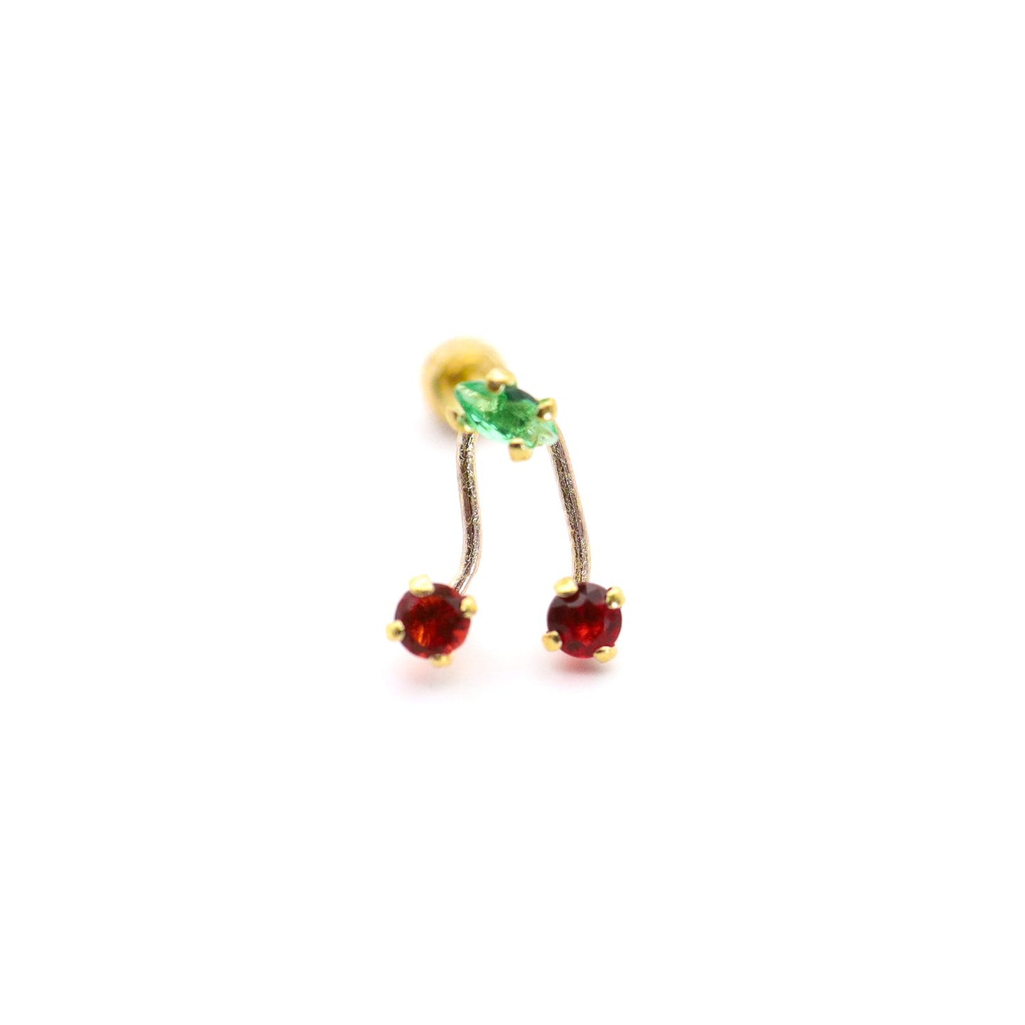 Gold Cherry Stud