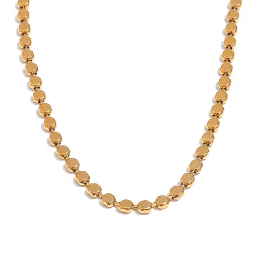 Flat Beads Necklace