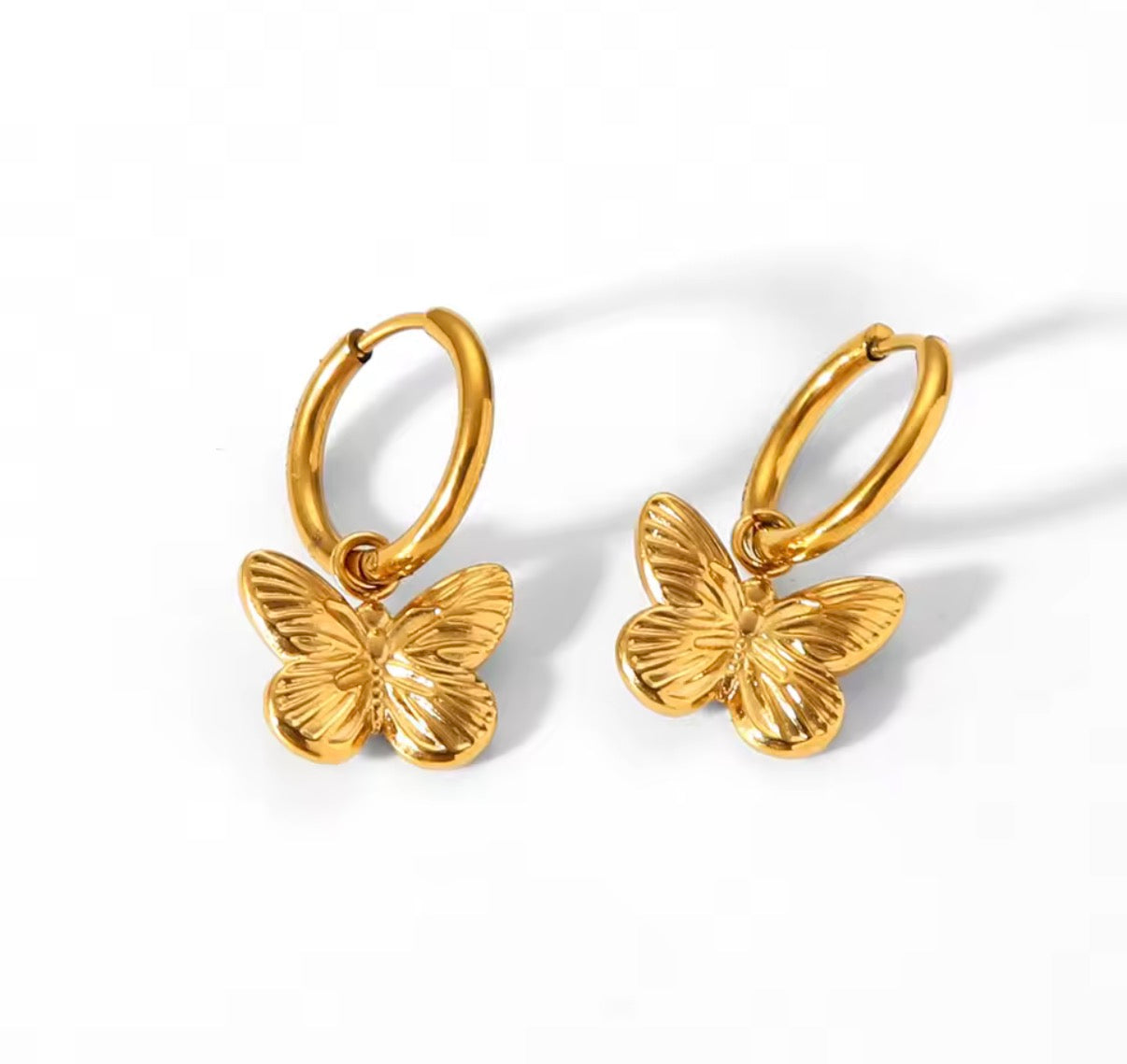 Small Butterfly Hoops