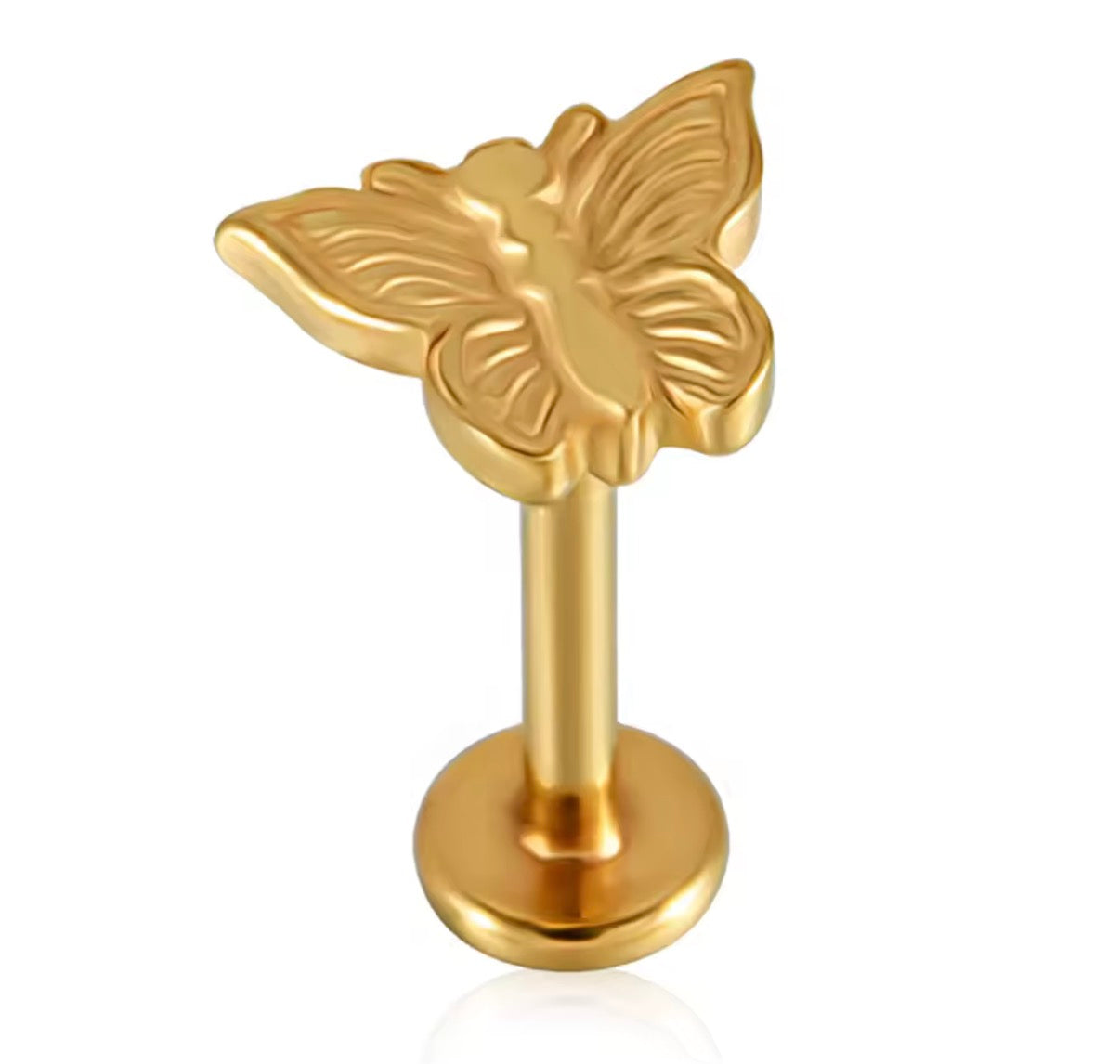 Plain Butterfly Stud
