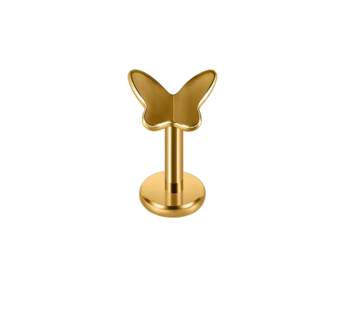 Plain Tiny Butterfly Stud