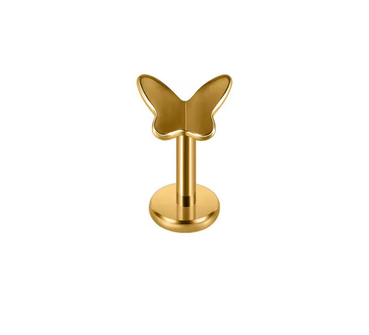 Plain Tiny Butterfly Stud