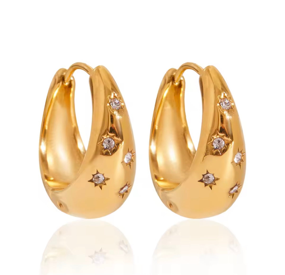 Sparkly Hoops