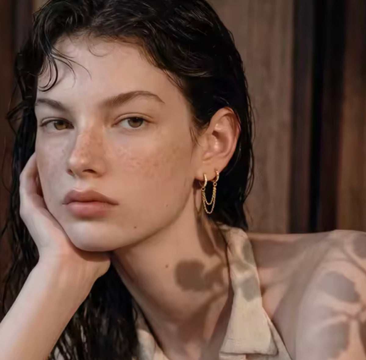 Vera Double Hoops
