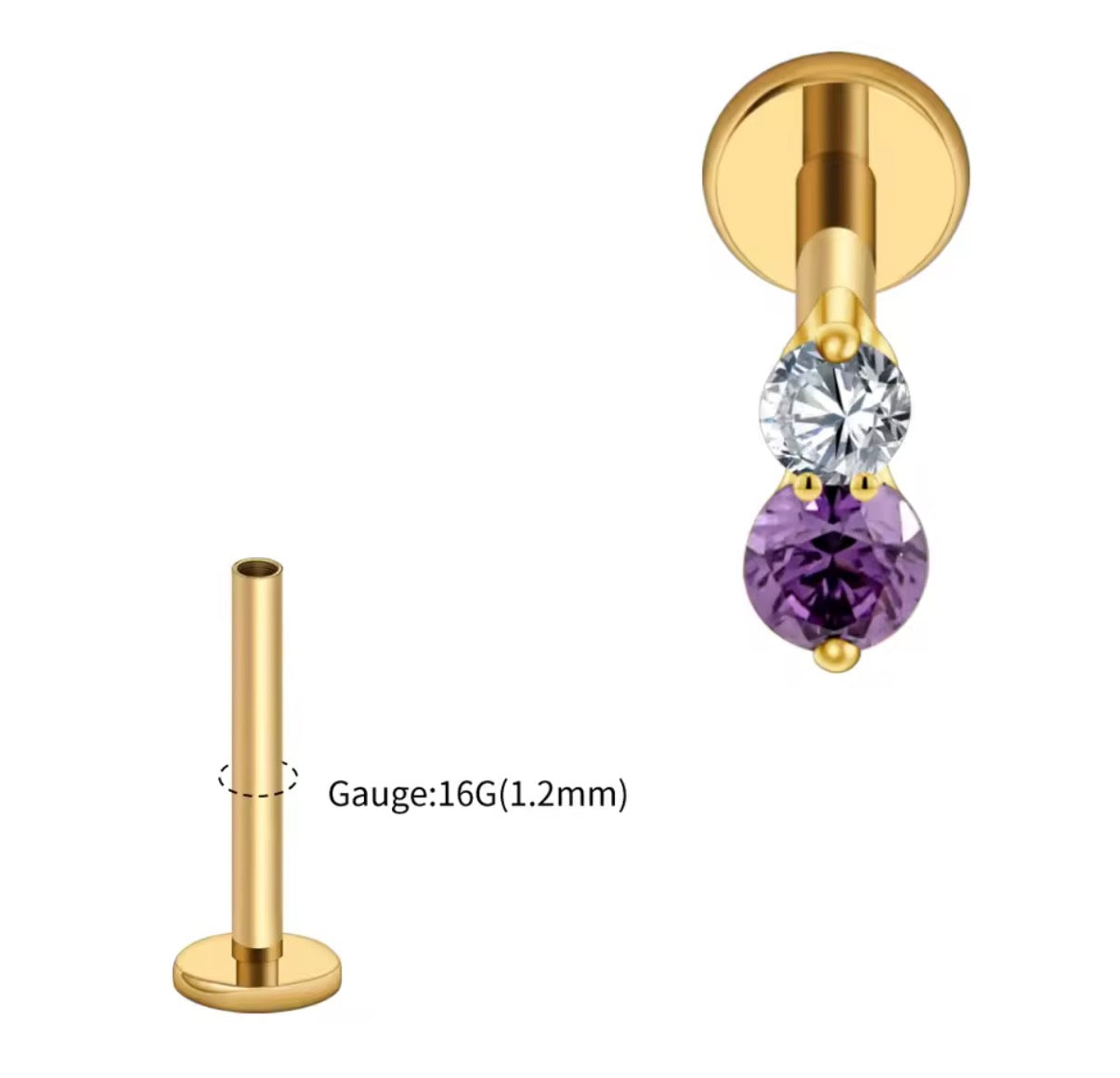 Purple Double Stone
