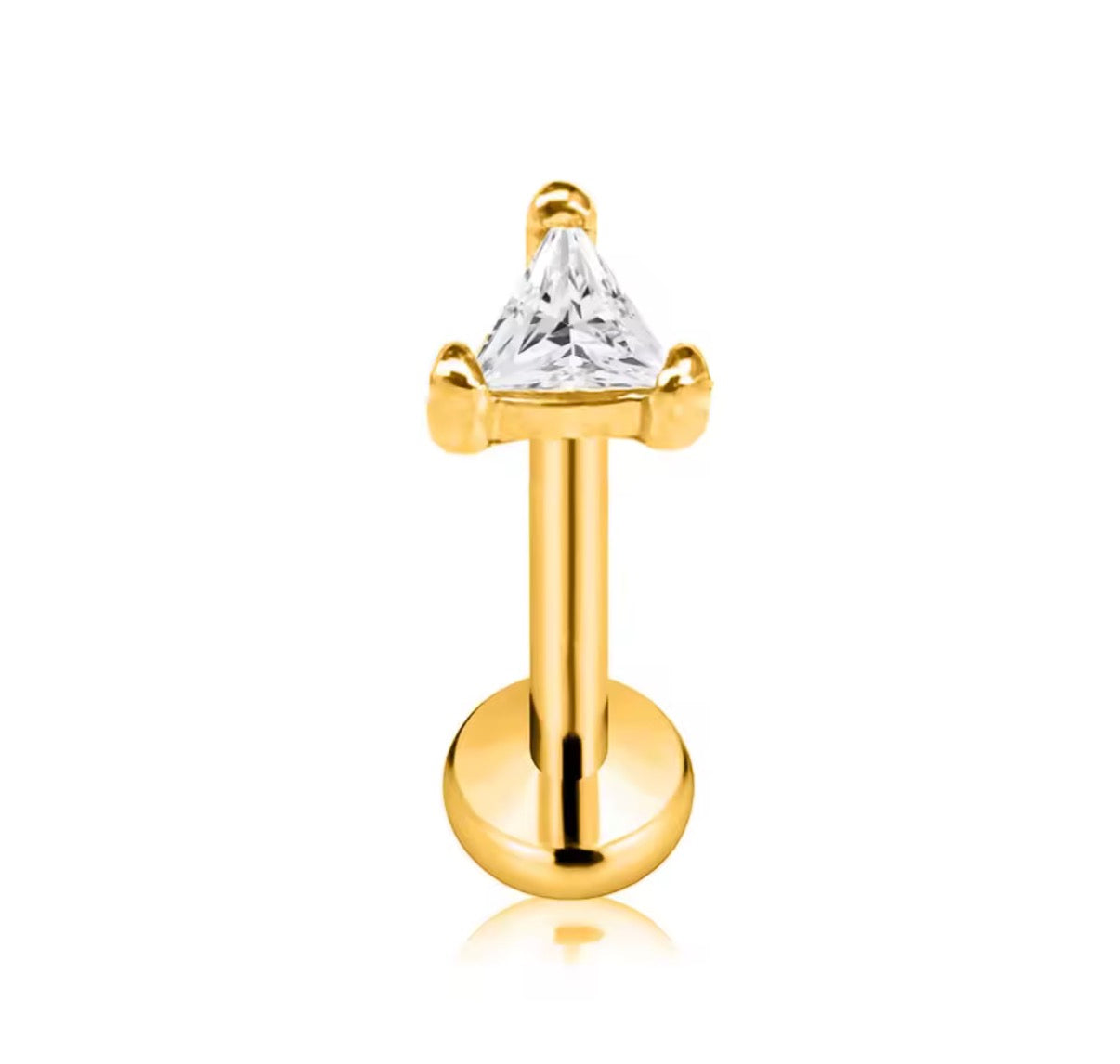 Triangle CZ Stud
