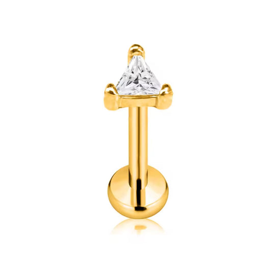 Triangle CZ Stud