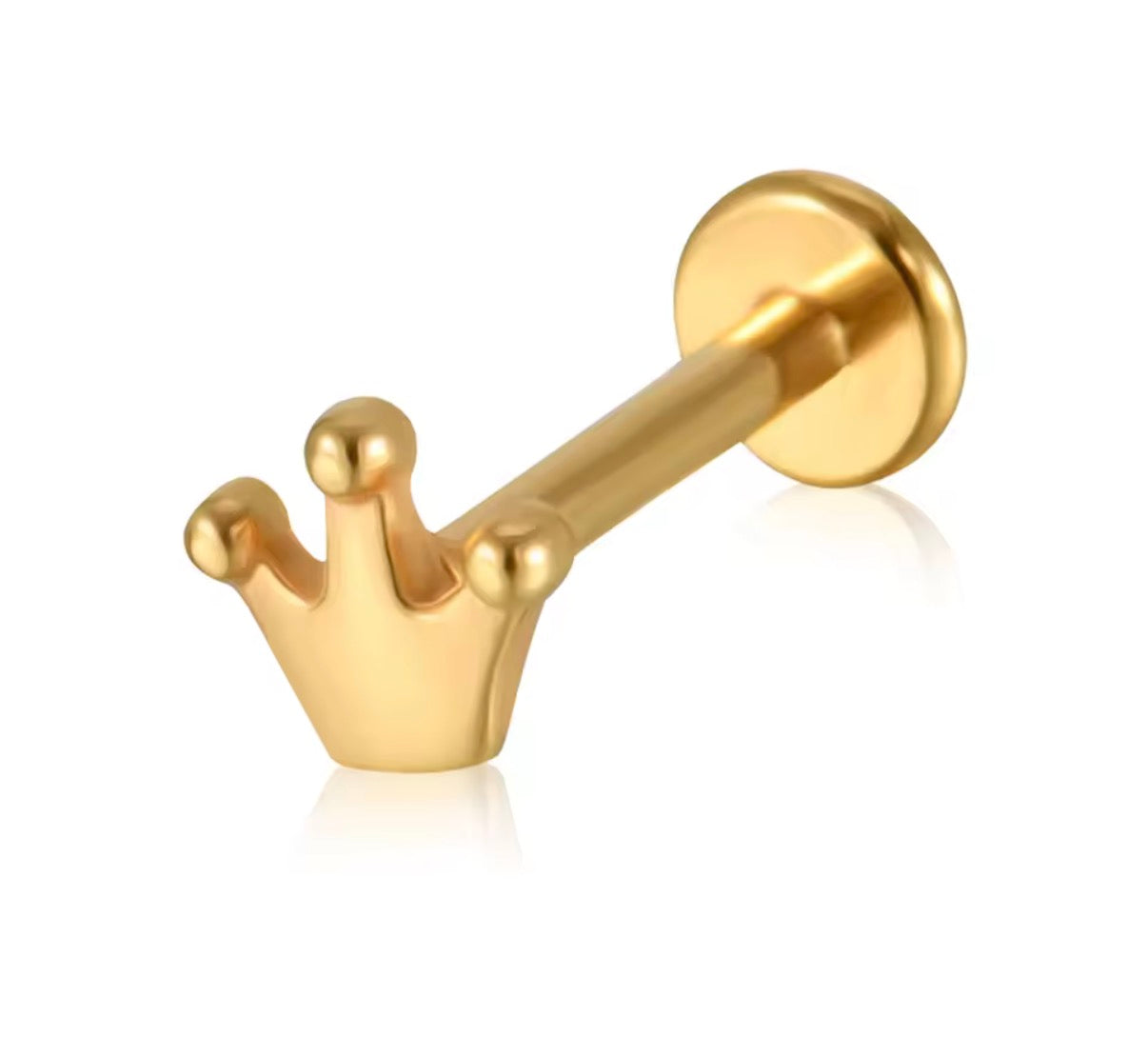 Mini Plain Crown Stud