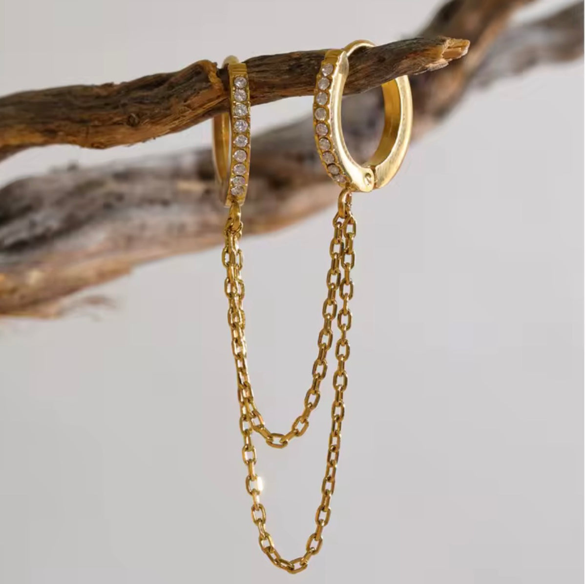Vera Double Hoops