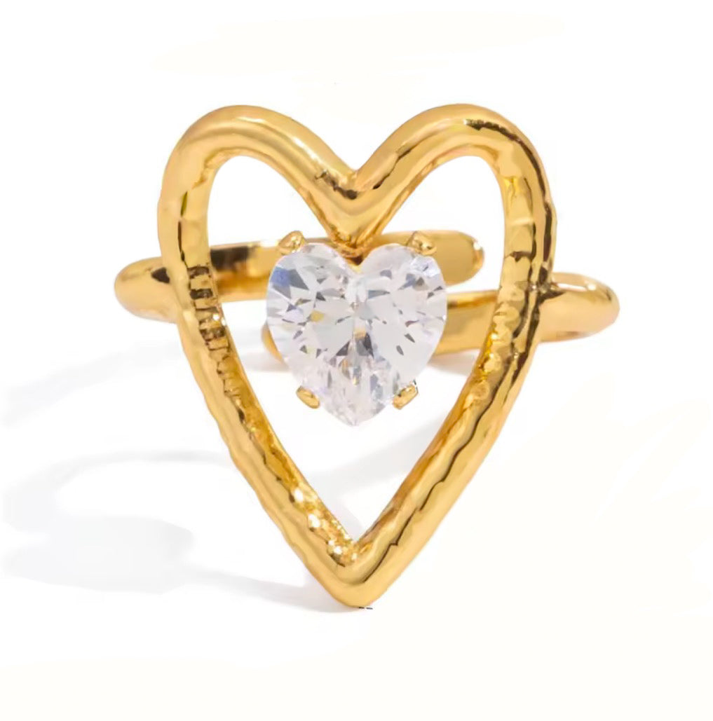 Heart Stone Ring