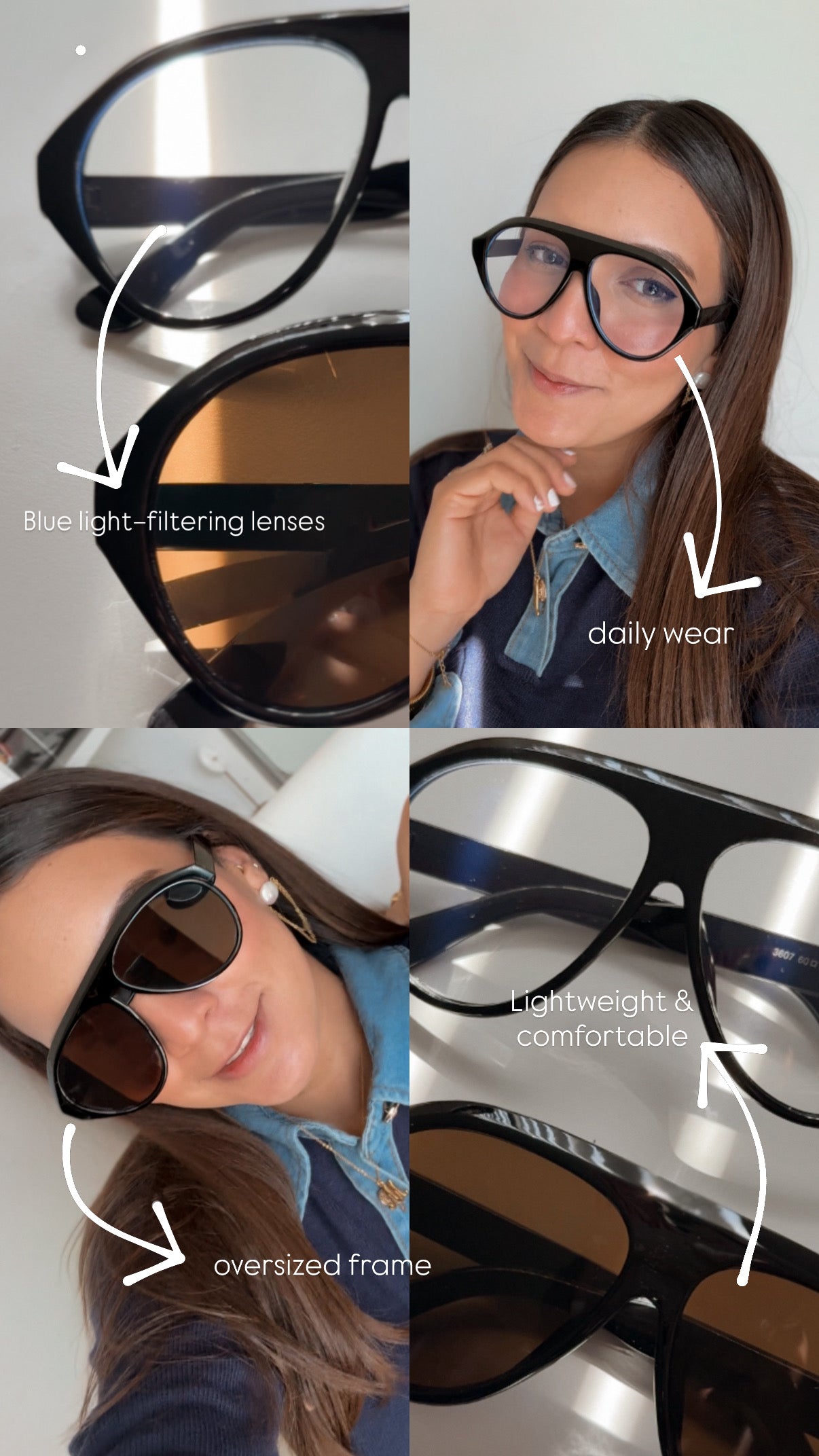 Cassie Glasses (Clear)