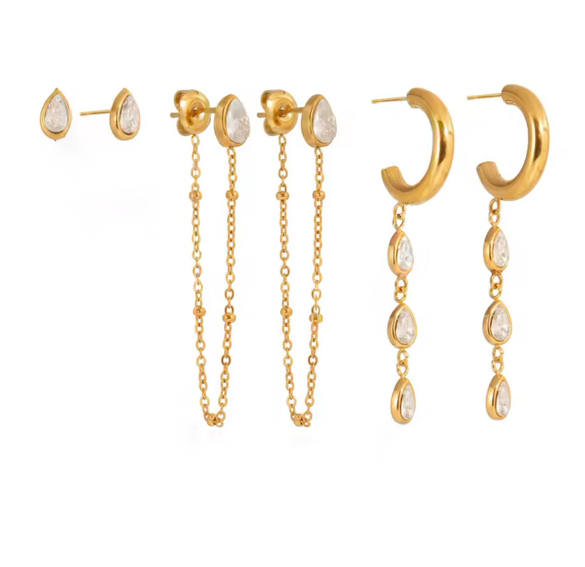 Indigo Earring Set