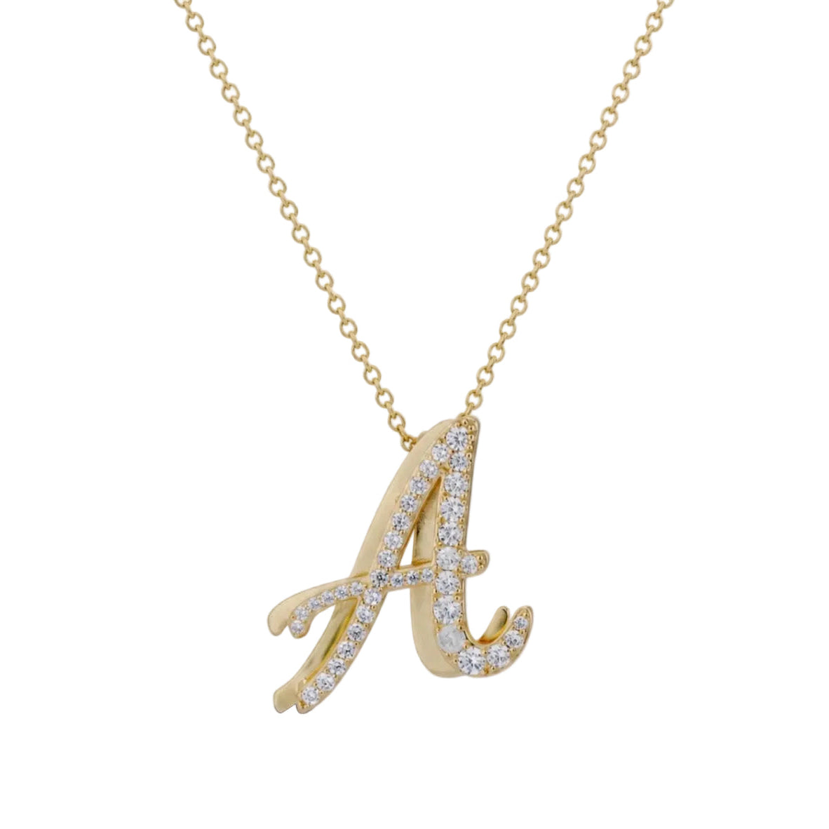 Script Initial Necklace