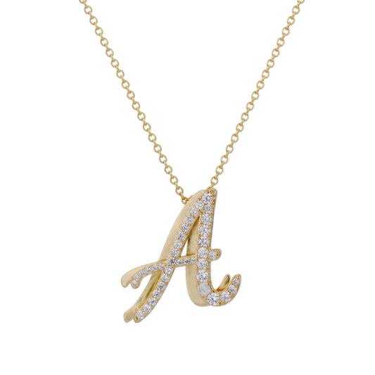 Script Initial Necklace