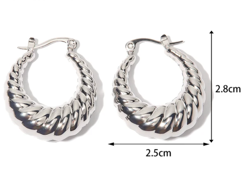 Classic Twisted Hoops