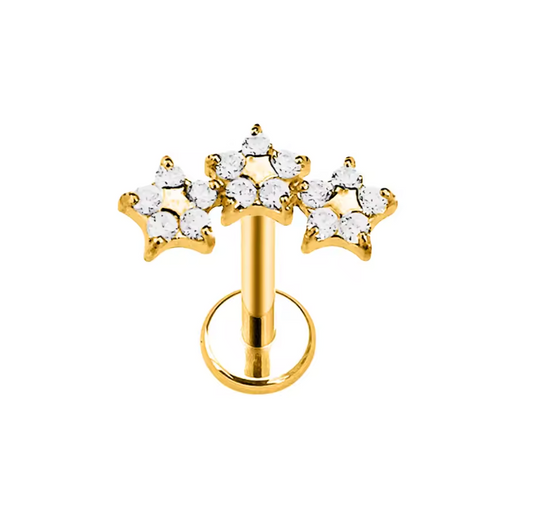 Triple Flower Stud