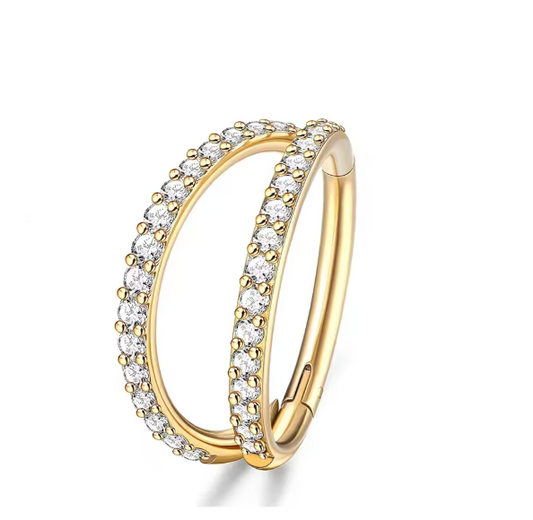 Double Sparkle Hoop