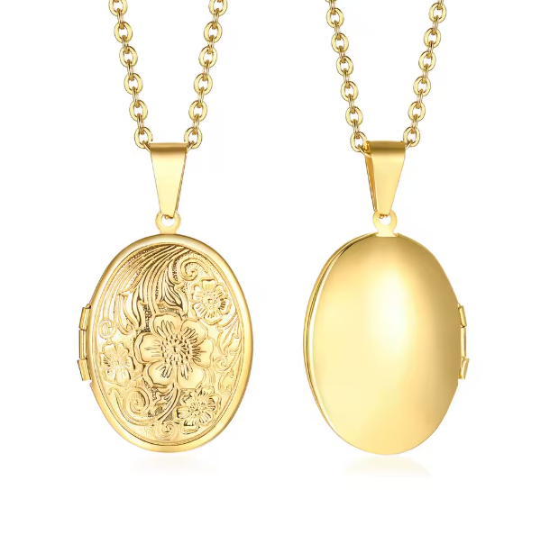 Oval Locket Necklace