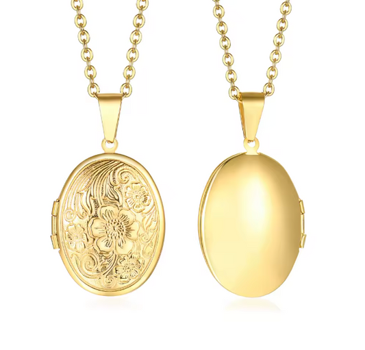 Oval Locket Necklace