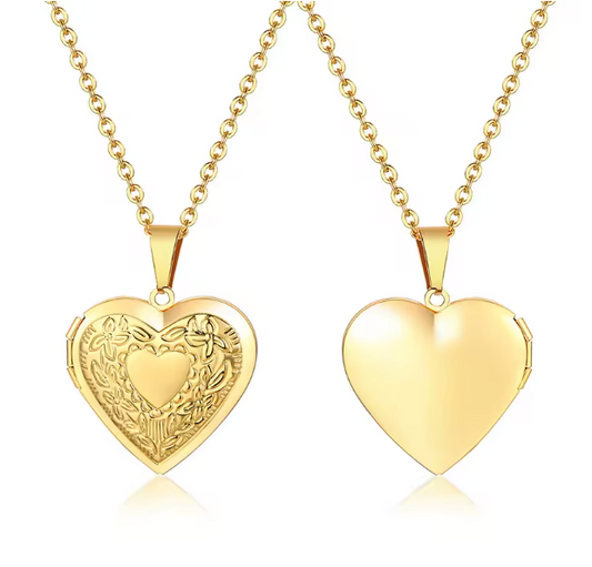 Heart Locket Necklace (Large)