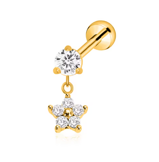 Drop Flower Stud