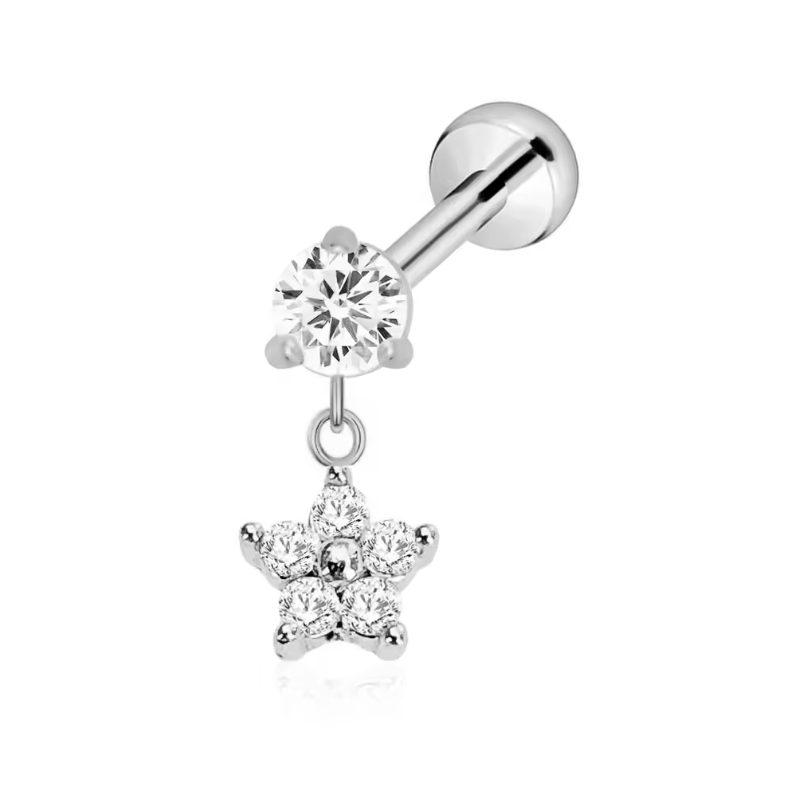 Drop Flower Stud