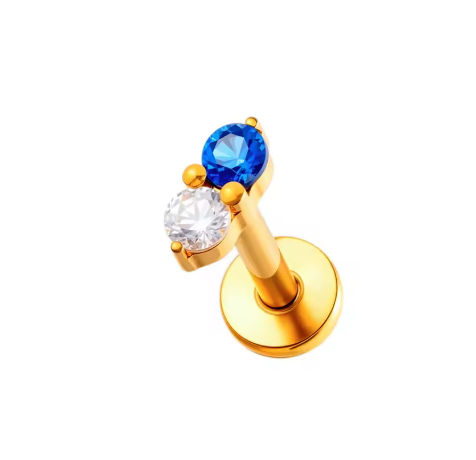 Double CZ Stud