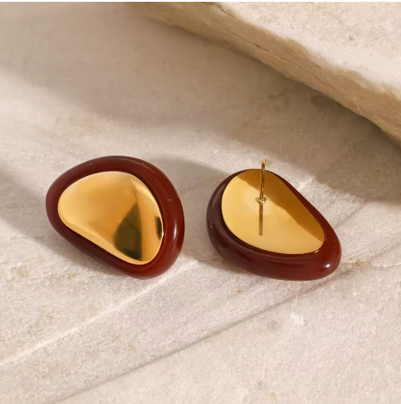 Burgundy Earrings