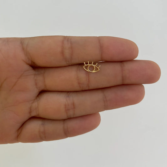 Evil Eye outline Stud